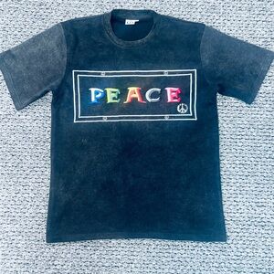 Peace Graphic Kids T-Shirt - Black